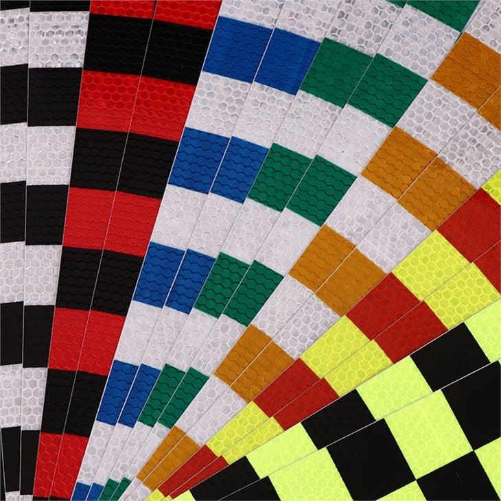 Reflective Checkered Tape Sticker