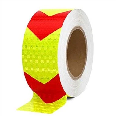 Bande réfléchissante jaune rouge