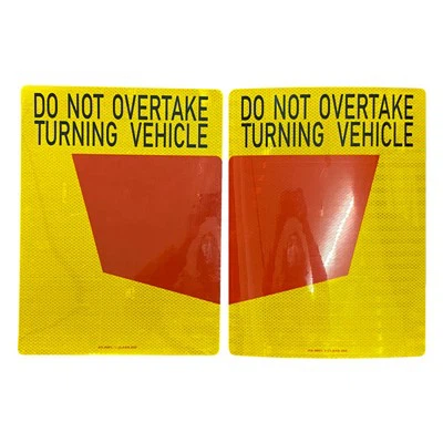 Ne dépassez pas le véhicule qui tourne Sticker