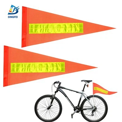 Drapeau de sécurité pour vélo avec bande réfléchissante